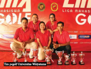 Tim Golf Universitas Widyatama Boyang 8 Piala