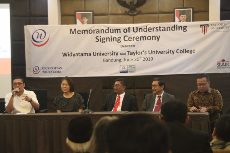MoU Universitas Widyatama dengan Taylor's University Malaysia