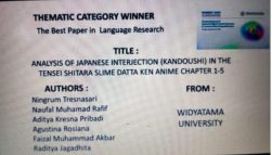 The 3 rd WIBEST 2021 Prodi S 1 Bahasa Jepang Universitas Widyatama 1 - Tim Presenter Prodi S1 Bahasa Jepang Widyatama Raih “Best Paper The 3rd WIBEST 2021”